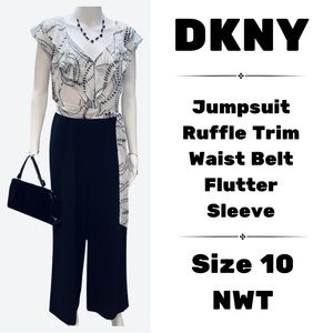 DKNY Women’s Black & White Jumpsuit